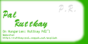 pal ruttkay business card